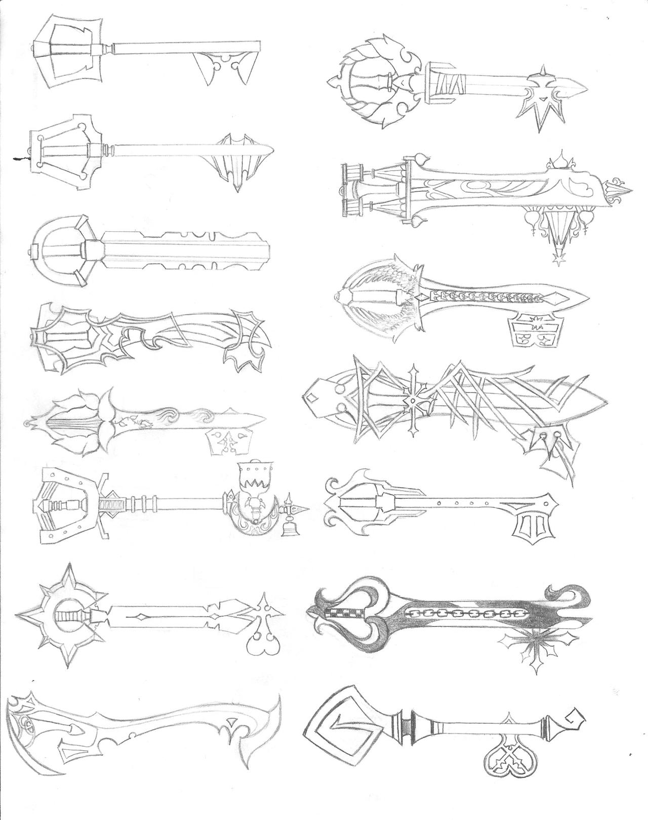 Pagine Da Colorare Di Kingdom Hearts Keyblade Keyblade Ideas | Kingdom