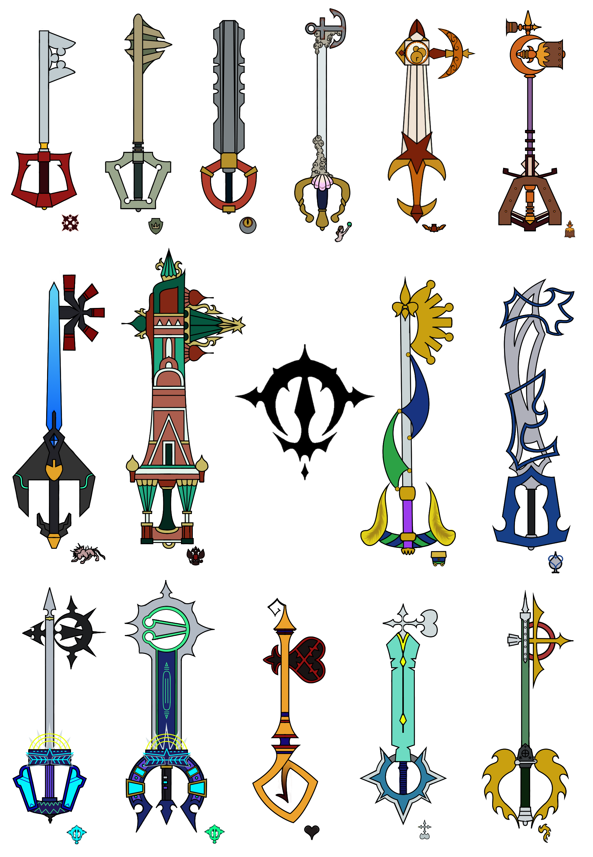 OE Keyblades Part 1 by LordKnightXiron on DeviantArt