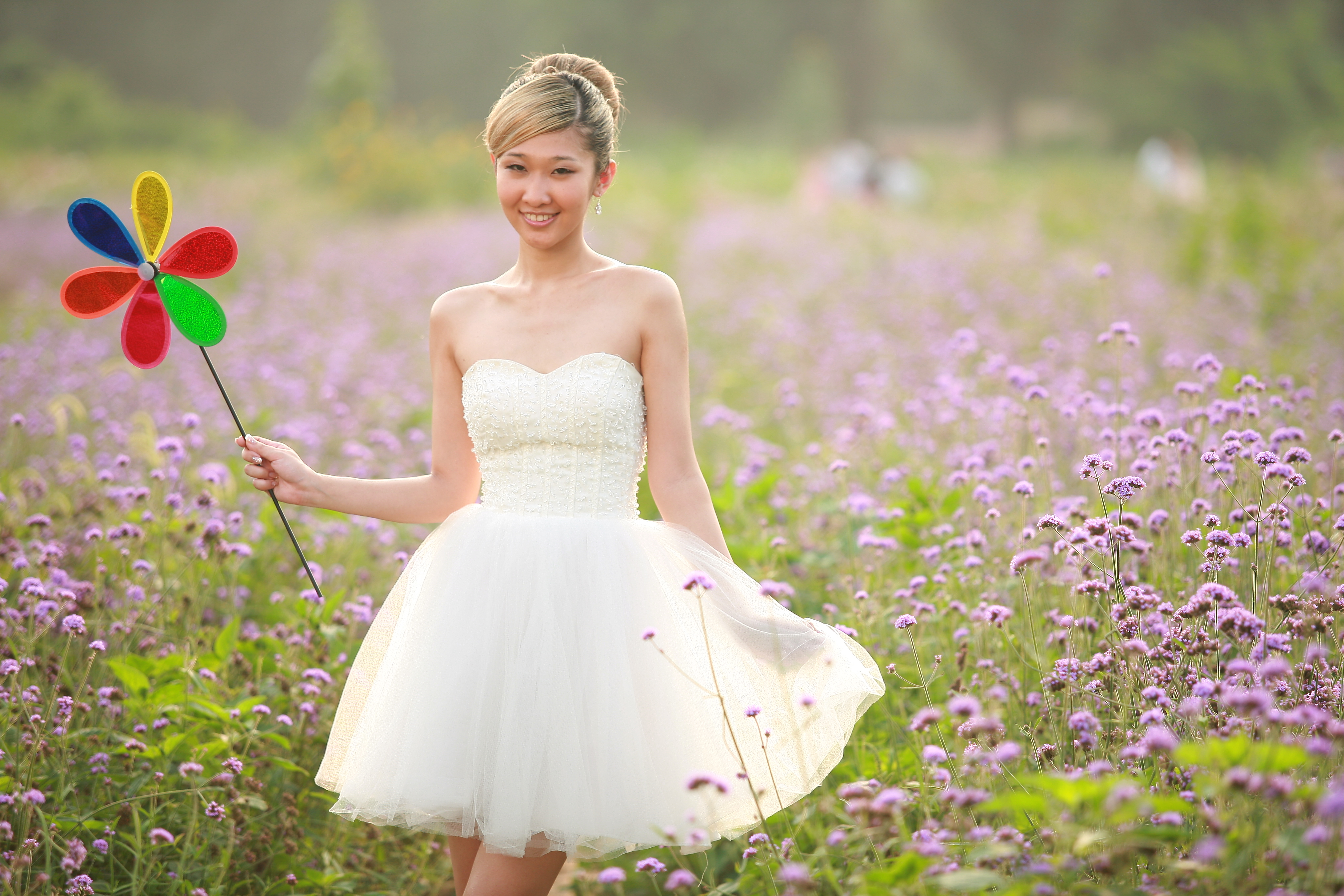 Girl in a lavender field