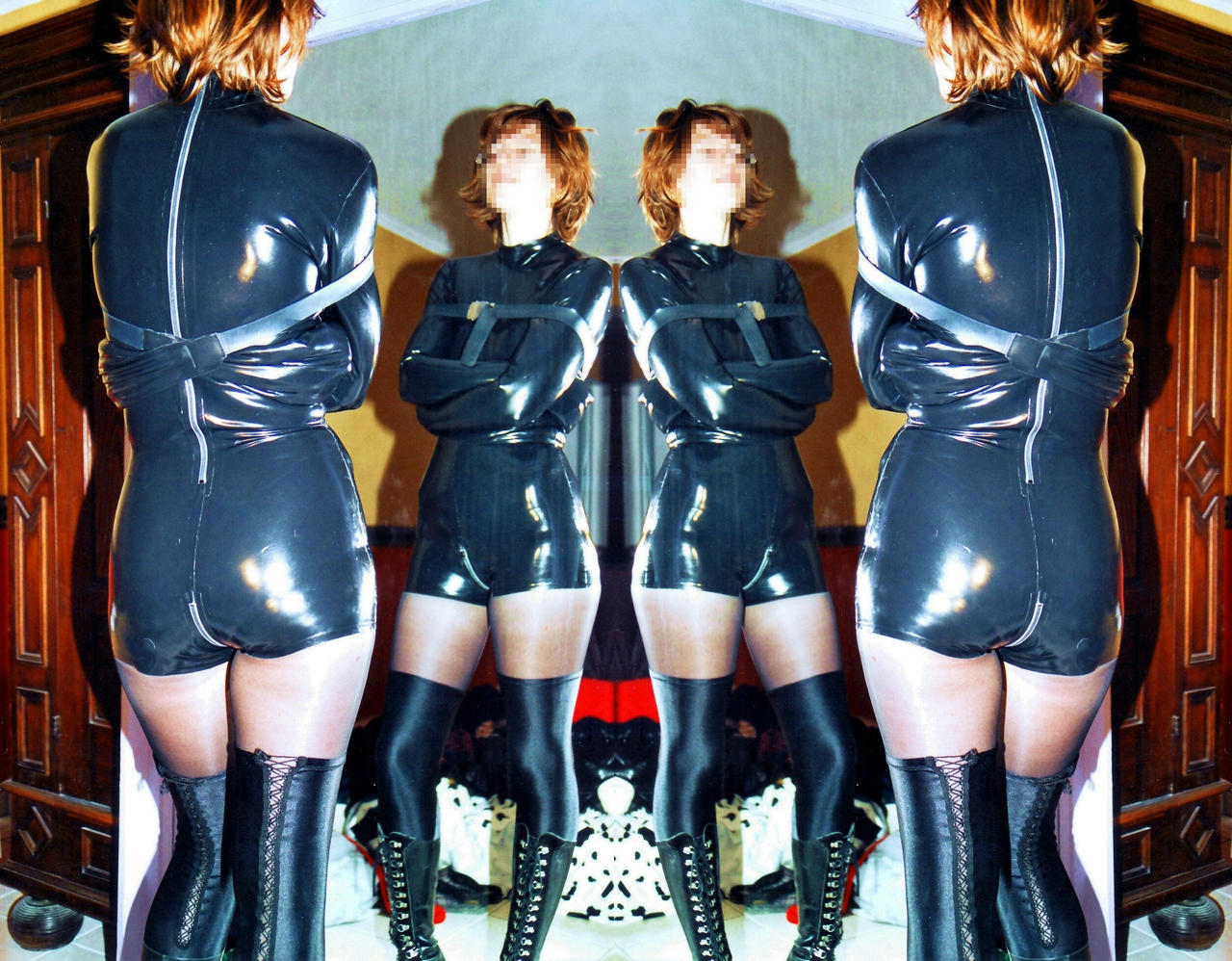 Deviantart Zjacket latex straitjacket by rougerealgar7 on DeviantArt