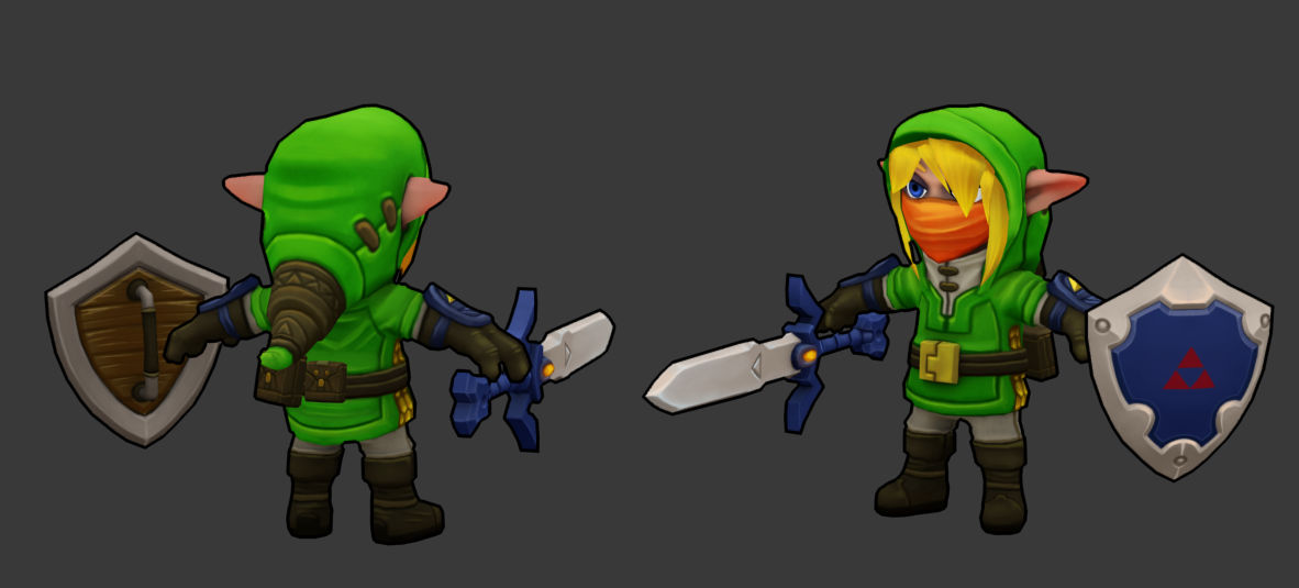 Deviantart Link Model Low poly Link 3D model. by Traggey on DeviantArt