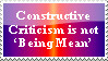 Constructive Criticism Stamp