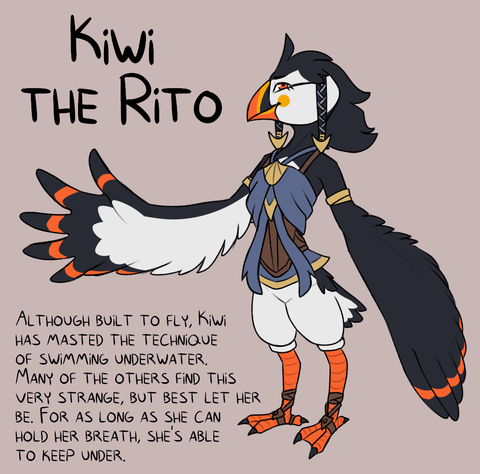 Female Rito Deviantart Kiwi the Rito by DetectiveDweeb on DeviantArt