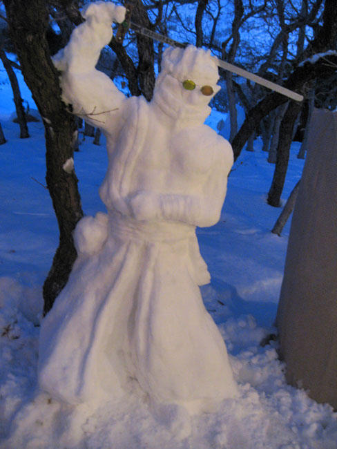 Snow Scupture Auron: FFX