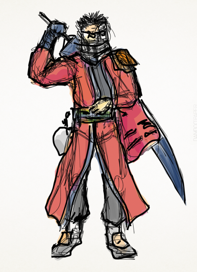 Auron iPad Doodle by auronlu