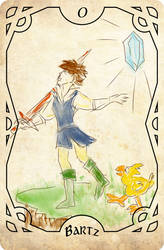 Final Fantasy Tarot - The Fool (Bartz)