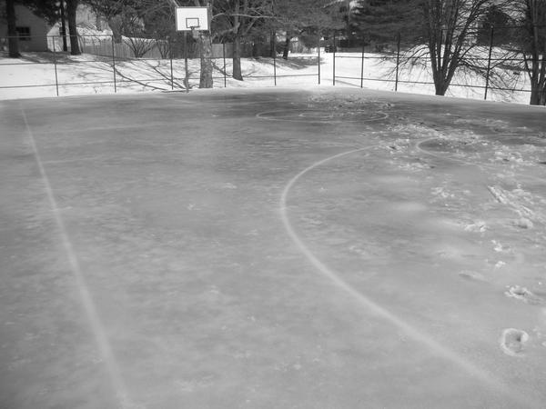 frozen basketball court by orangerthanthou on DeviantArt