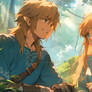 Link and Zelda - anime
