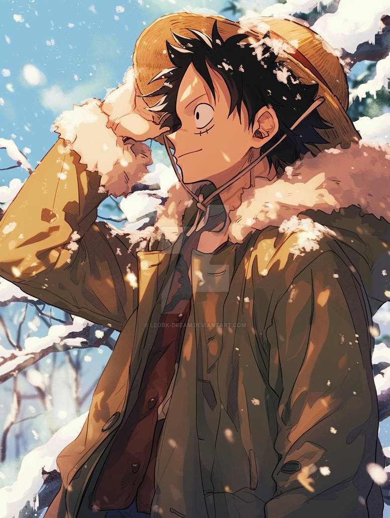 Luffy Snow Luffy - Winter by Leork-Dream on DeviantArt