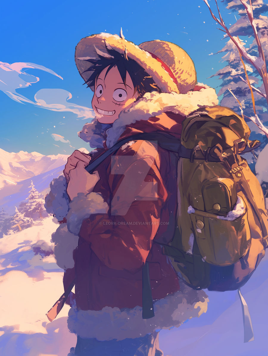Luffy Snow Luffy - Winter by Leork-Dream on DeviantArt