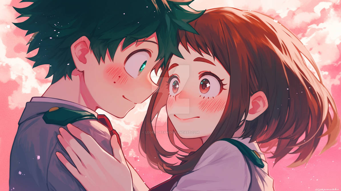 Izuku and Ochako by Leork-Dream on DeviantArt