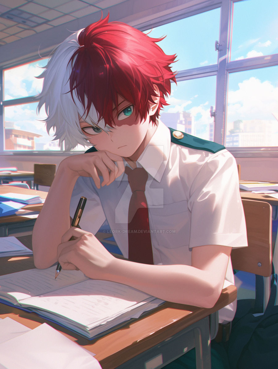 Toderoki Middle Finger Shoto Todoroki - School by Leork-Dream on DeviantArt