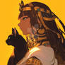 Egyptian woman - Cat