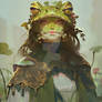 Woman frog