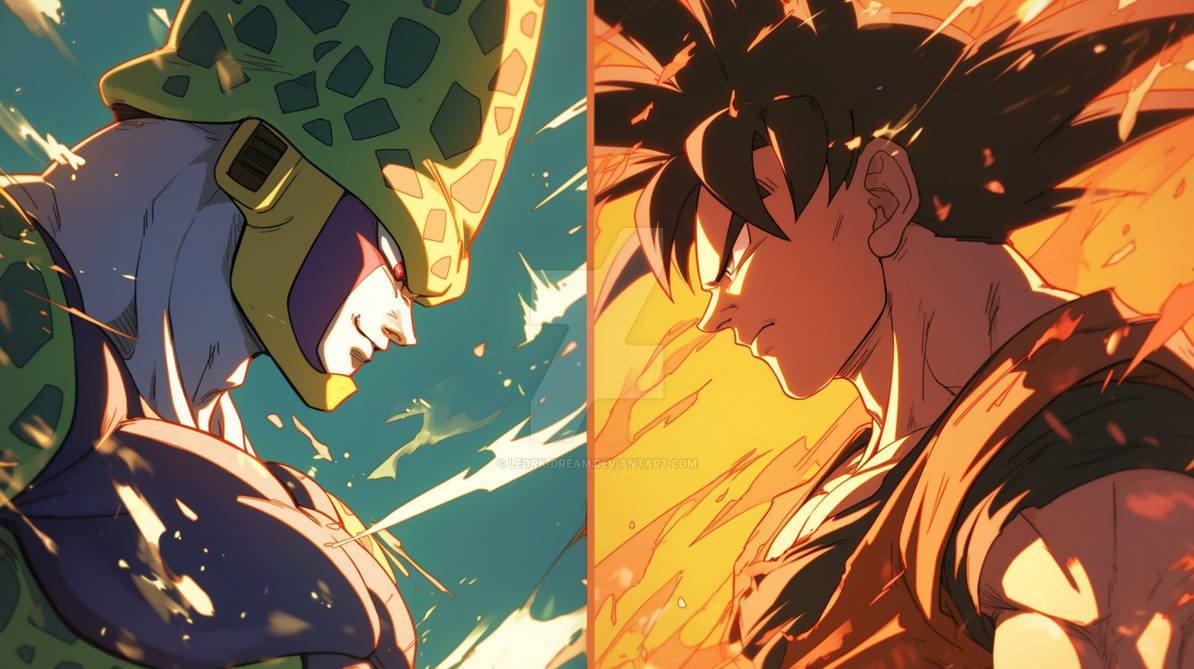 Cell VS Goku By Leork Dream On DeviantArt cell-vs-goku-by-leork-dream-on-deviantart