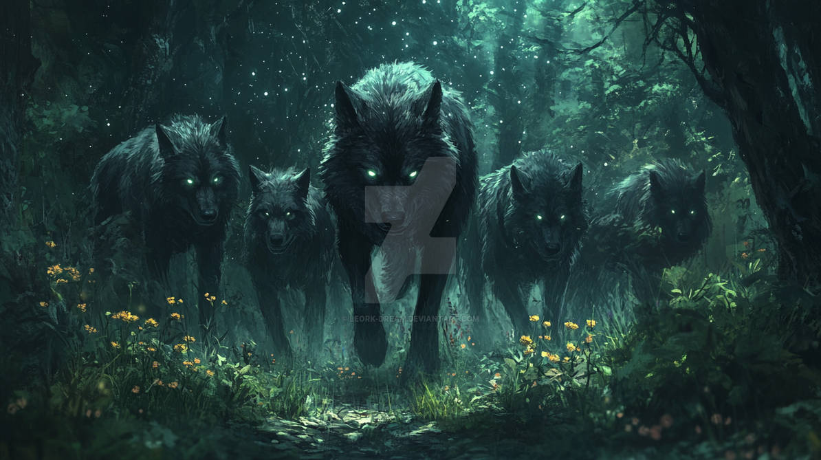 Wolf Shadow Pack Wolf pack by Leork-Dream on DeviantArt
