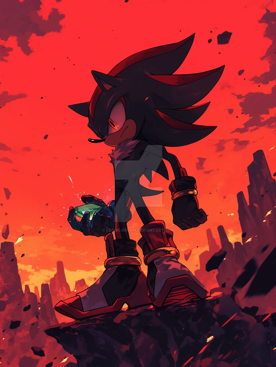 Shadow Emerald Shadow and a Chaos emerald by Leork-Dream on DeviantArt