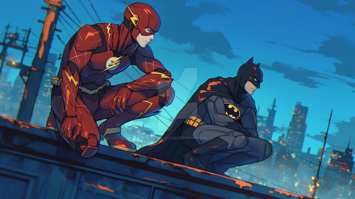 Flash and Batman by Leork-Dream on DeviantArt