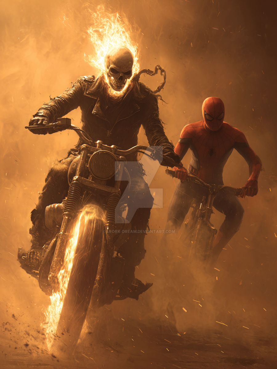 Spider Man Ghost Rider Mod Ghost Rider and Spider-Man by Leork-Dream on DeviantArt