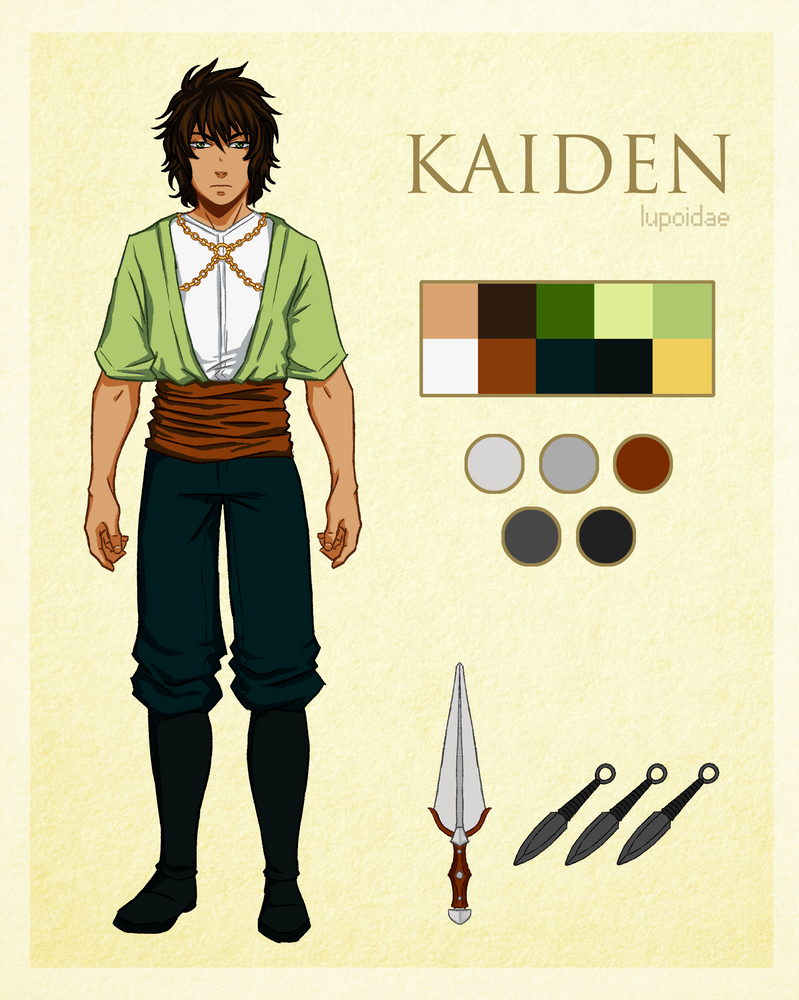 Mexican Script Kaiden Kaiden's Reference Sheet by AnimaLupusSolitarius on DeviantArt