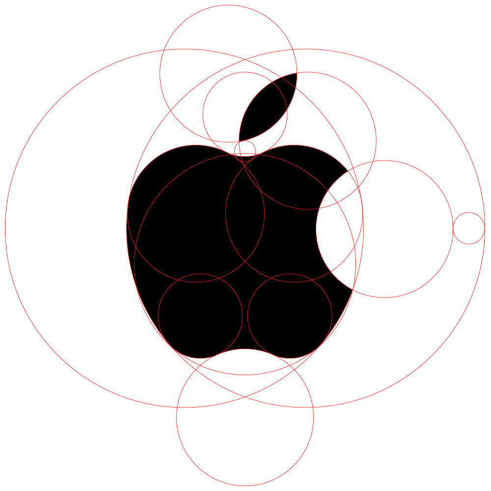 Apple Logo With Golden Ratio By Unpersonnagefictif On Deviantart