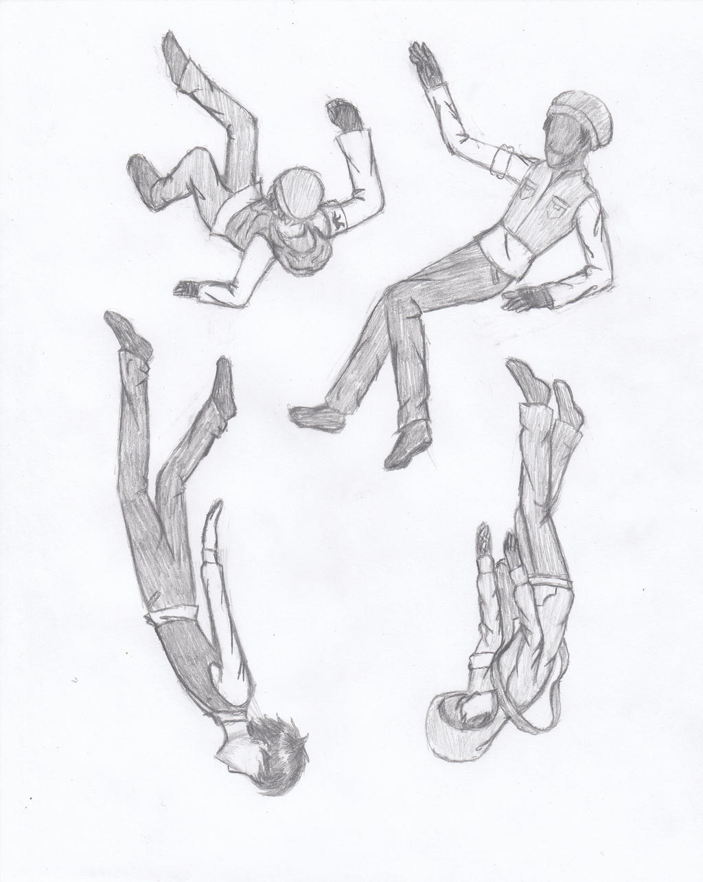 P.I.E Falling Sketch by DimensionalWanderer on DeviantArt