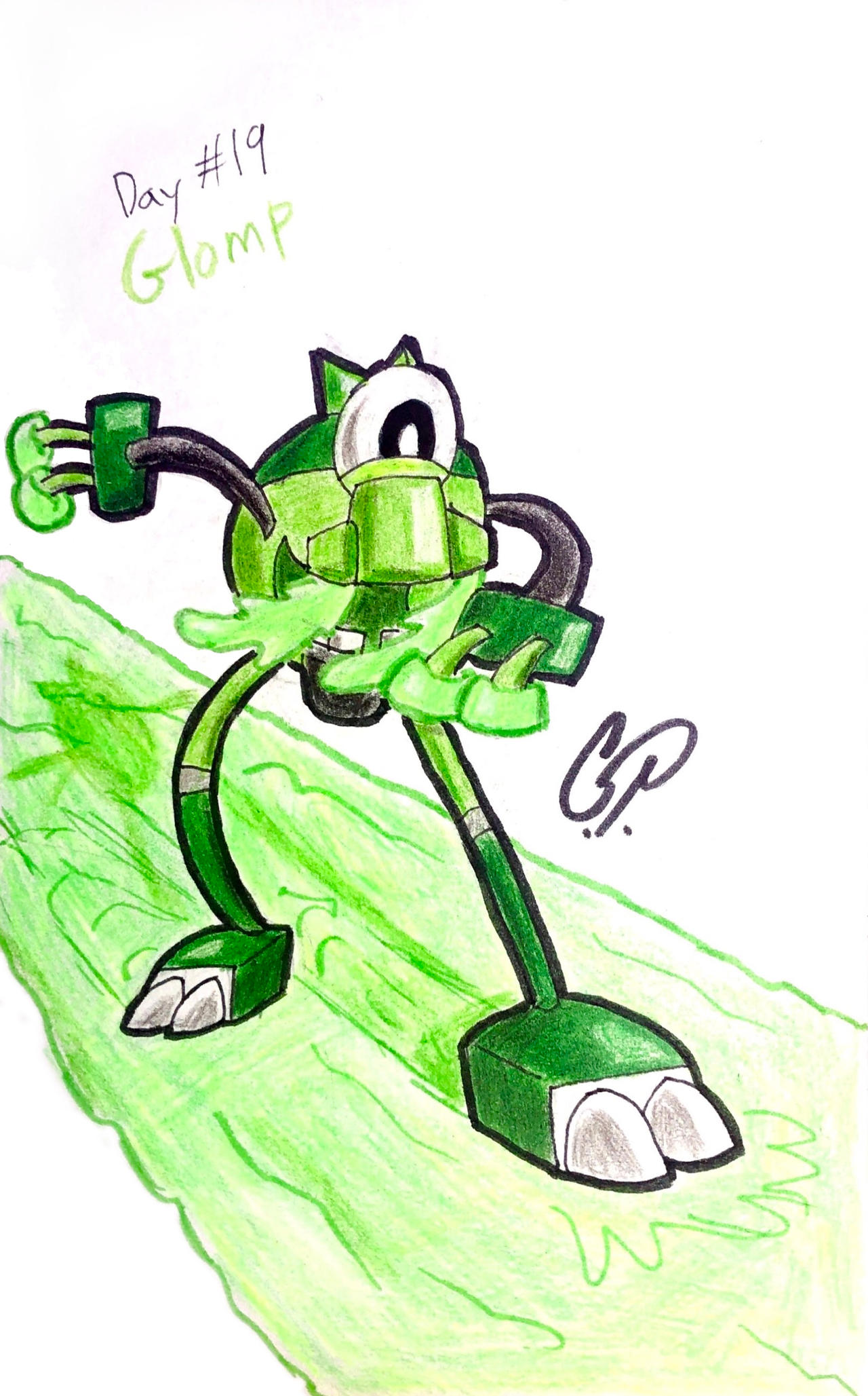 Glomp Sticker MF Day #19: Glomp by TheJollyOrangeArtist on DeviantArt
