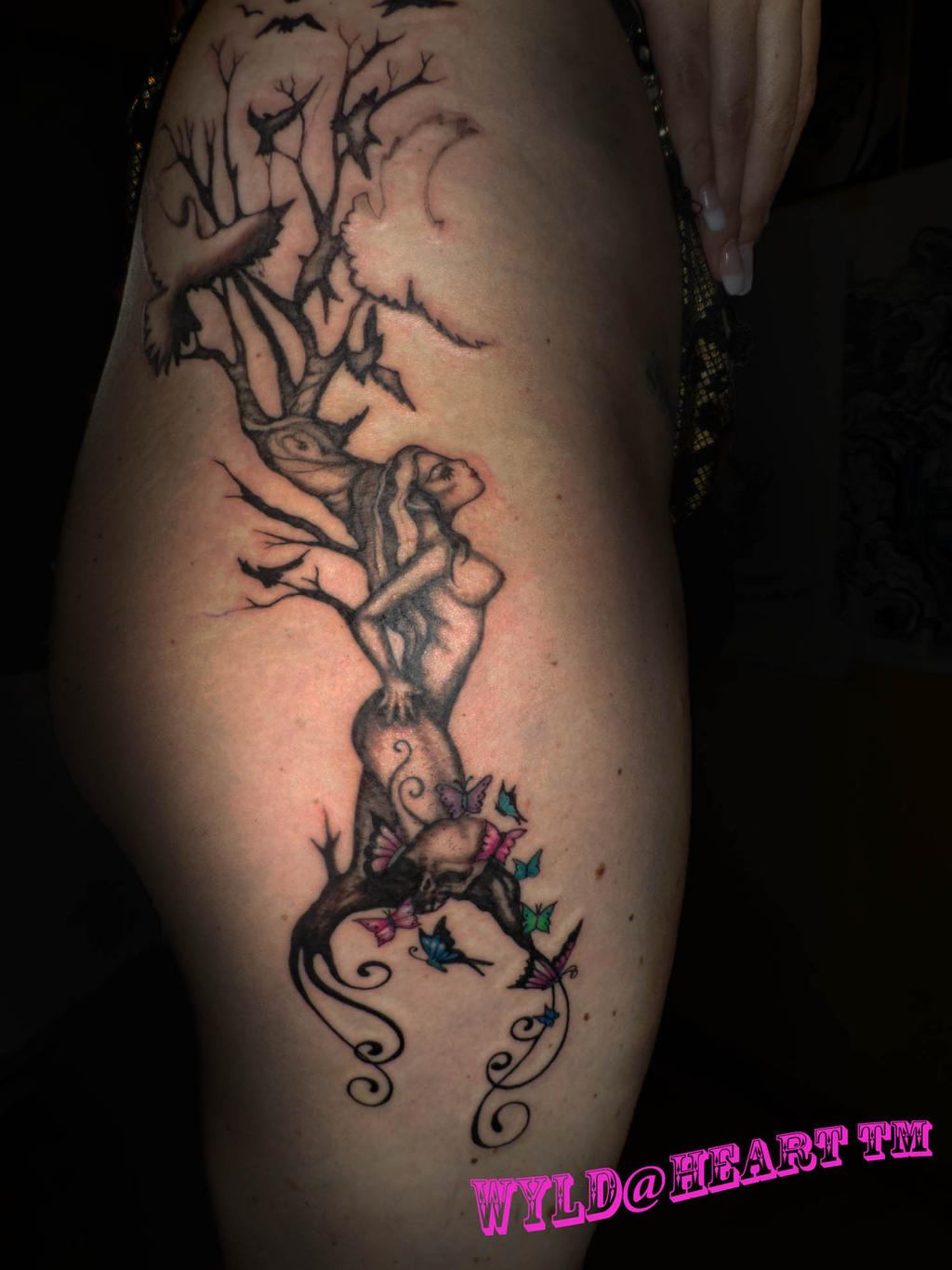 Erika Custom Tree Of Life And Death Tattoo By Phoenixbay On Deviantart