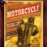 Vintage Motorcycle Poster Template