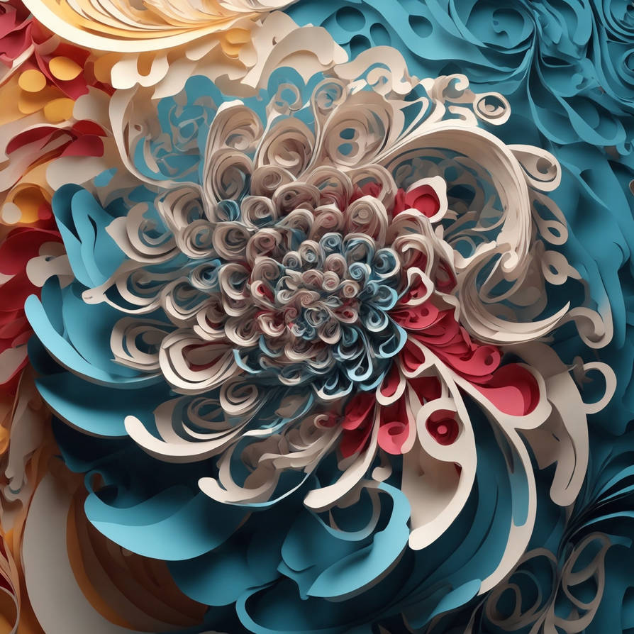Paper Fractals Paper art style a spiraling fractal design of your by bwall49 on DeviantArt