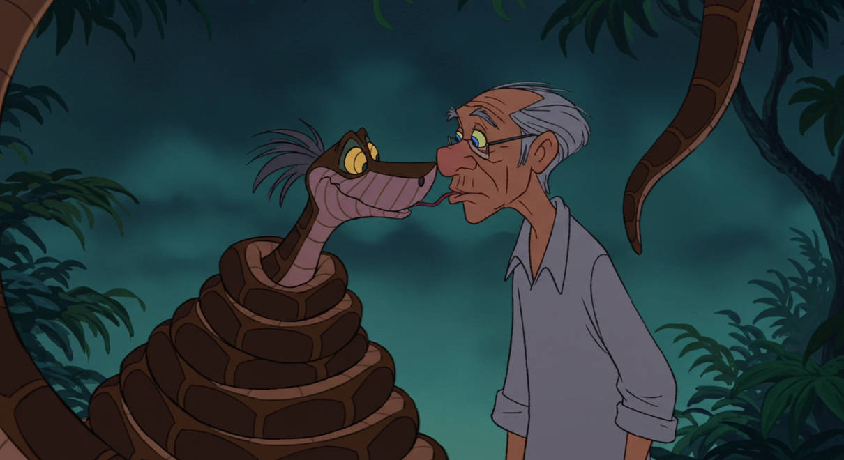 Kaa kissing hypnotizing Grandfather by Metalheart2372 on DeviantArt