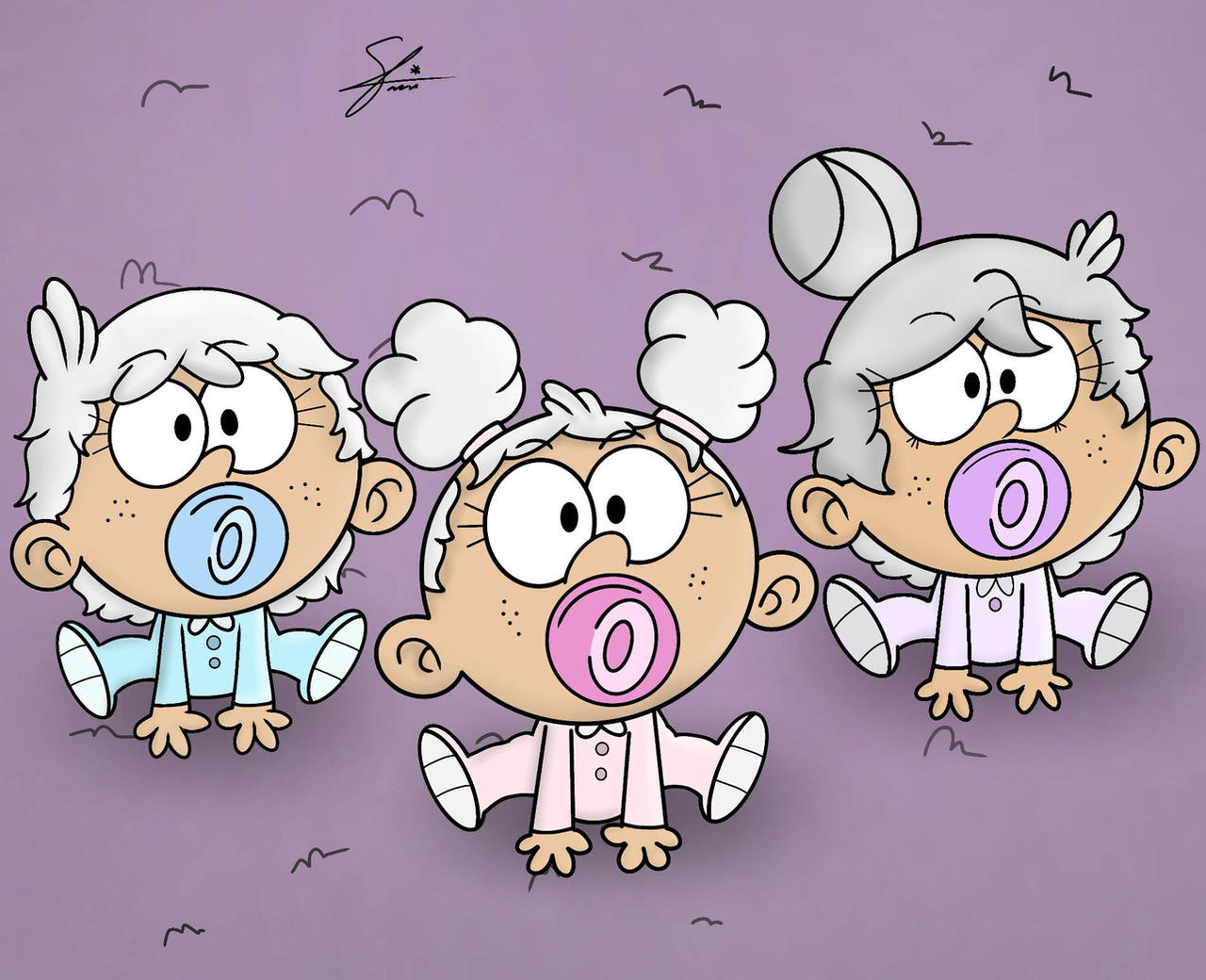 Triplets Deviantart Triplets by GhostZoneX on DeviantArt