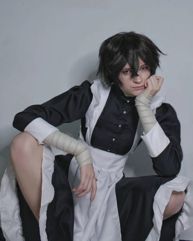 Dazai Maid By Felixrred On DeviantArt dazai-maid-by-felixrred-on-deviantart