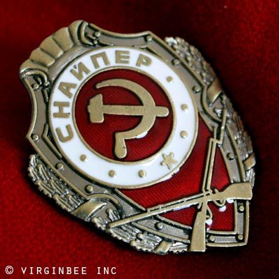 A Soviet Cold War Officers Pin