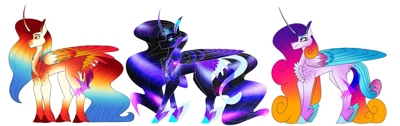 Mlp Restyle mlp Princesses redesigns by VixNTrix on DeviantArt