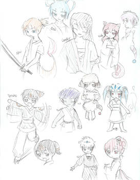 Pokimono age sketches