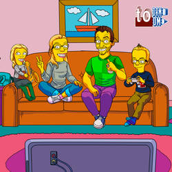 Simpsons Portrait,the Simpsons by todamtoom