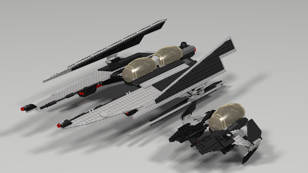 Vader's Sith Interceptor and Tie Alpha by Jesse220 on DeviantArt