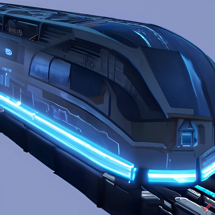 Futuristic Cyberpunk Solar Train by Jesse220 on DeviantArt