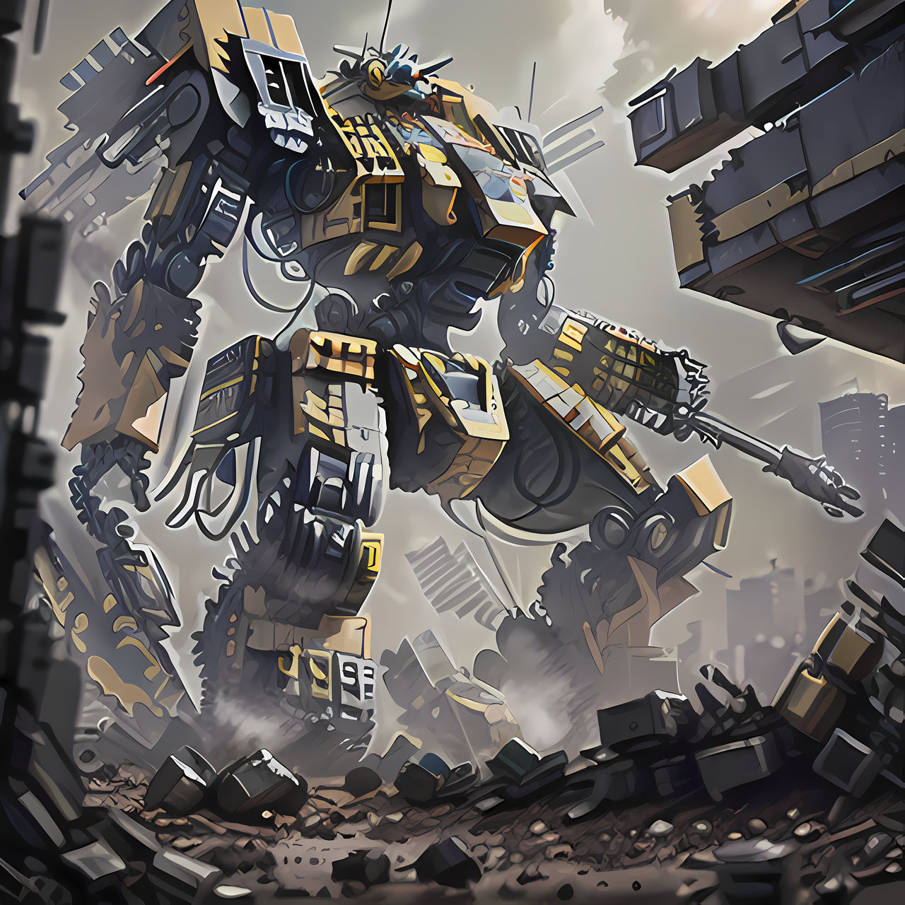 Giant Construction Mech 2 by Jesse220 on DeviantArt