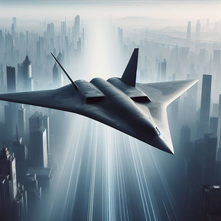 A futuristic stealth Bomber aircraft 2 by Jesse220 on DeviantArt