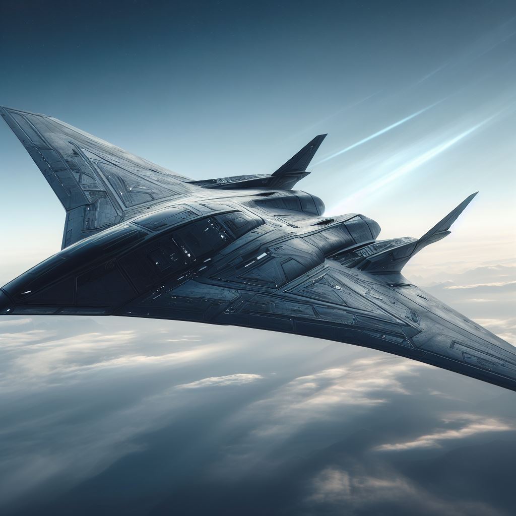 A futuristic stealth Bomber aircraft 6 by Jesse220 on DeviantArt
