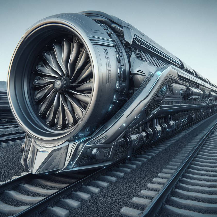 Fusion Train Engine Futuristic 2090s Fusion turbine Locomotive 4 by Jesse220 on DeviantArt