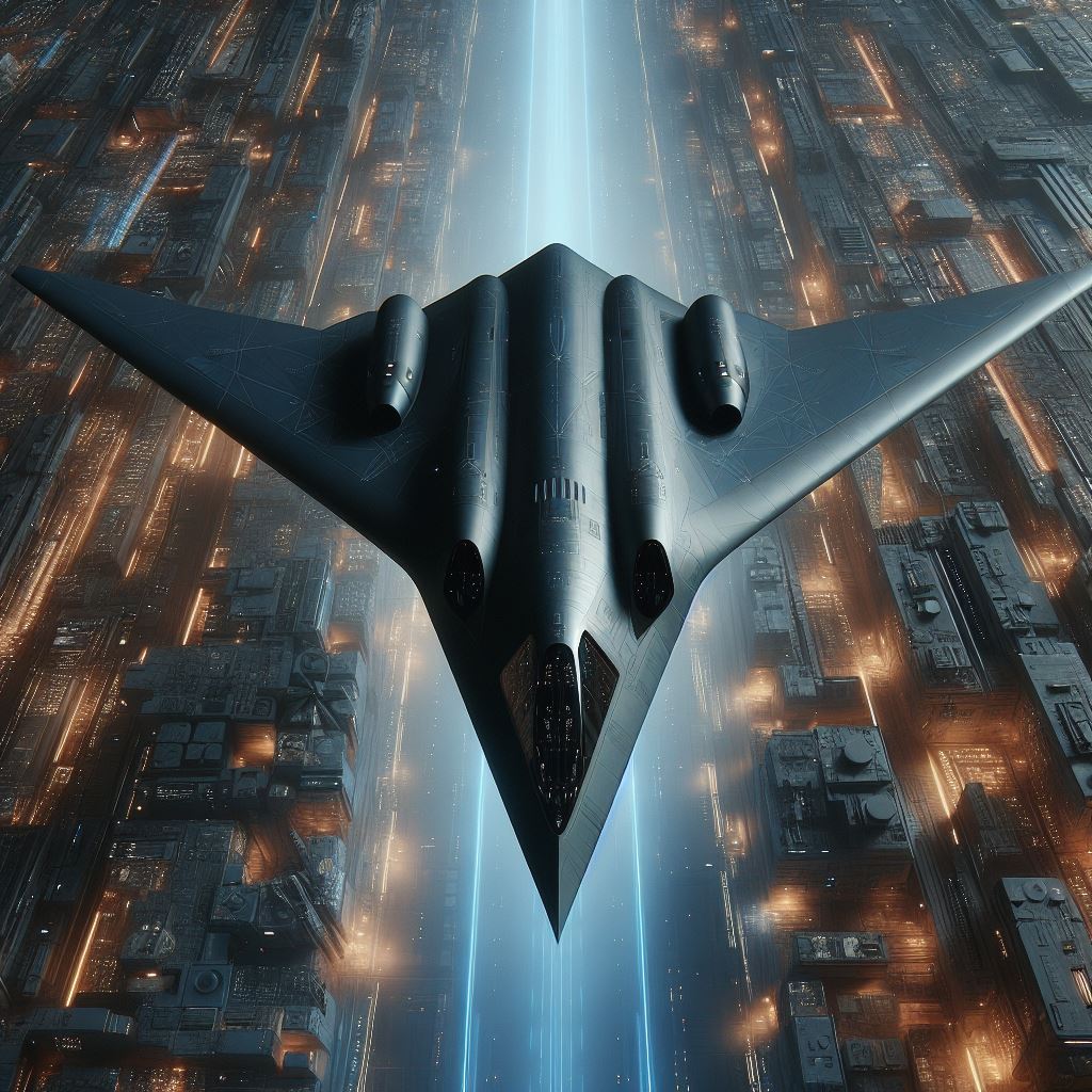 Futuristic Boeing Stealth Bomber jet 3 by Jesse220 on DeviantArt