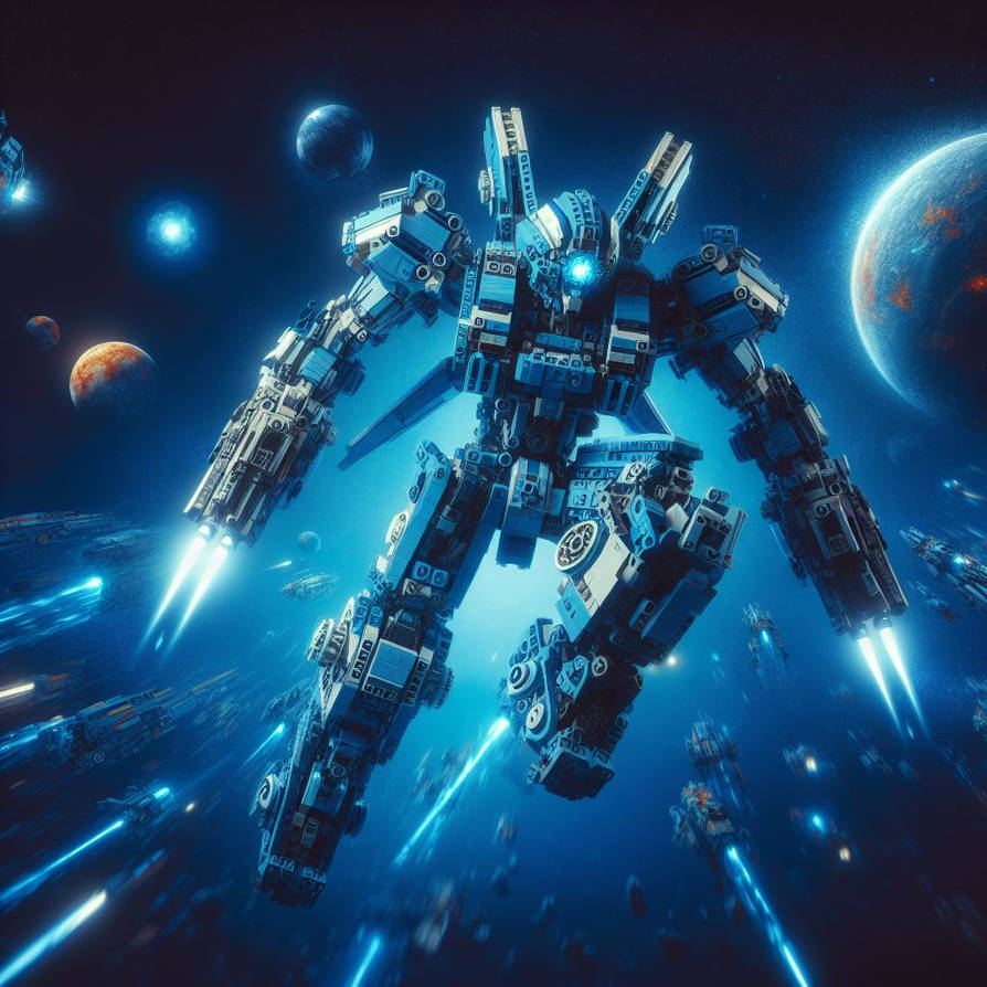 Futuristic Lego Space Blue Mech 2 by Jesse220 on DeviantArt