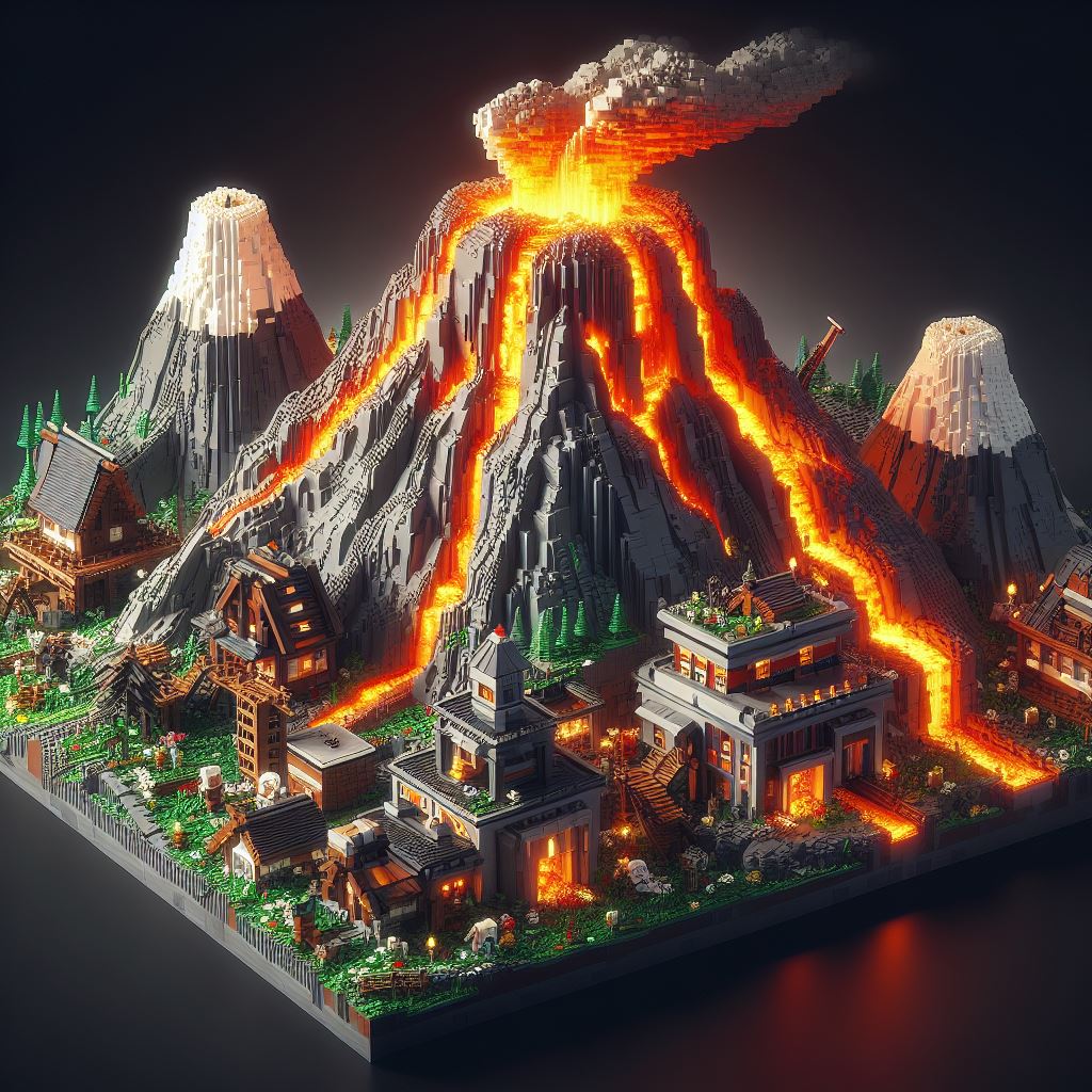 Lego Minecraft Volcano Set by Jesse220 on DeviantArt