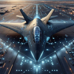 Futuristic Dassault Stealth fighter Jet