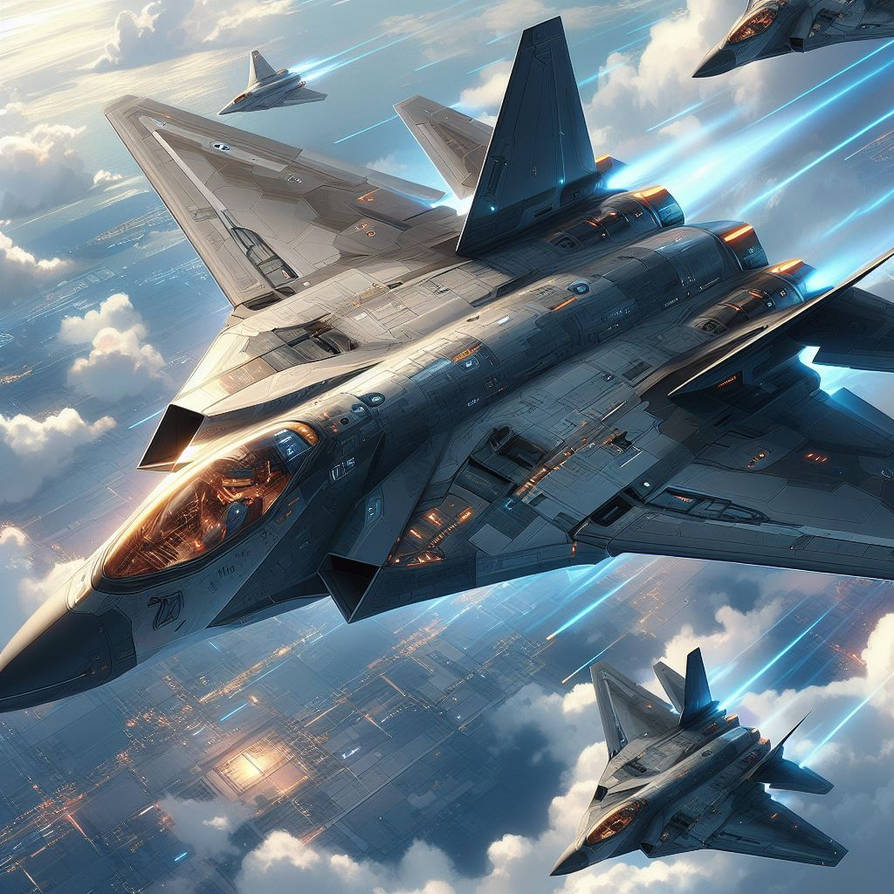 F 34 Raptor Futuristic F-34 Stealth Fighter Jet 4 by Jesse220 on DeviantArt