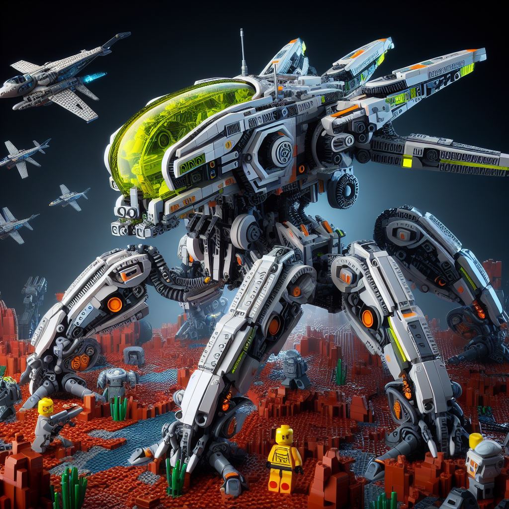 Lego Alien Ripply Lego 2025 Alien Space Mech Set 4 by Jesse220 on DeviantArt