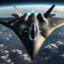 Futuristic General Dynamics Stealth Recon Jet